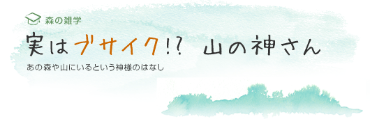 実はブサイク!? 山の神さん