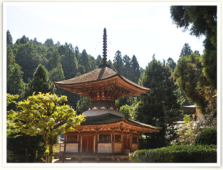 高野山の金剛三昧院　多宝塔（国宝）