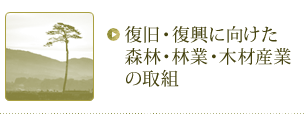 復旧・復興に向けた森林・林業・木材産業の取組